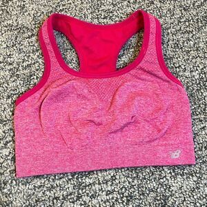 New Balance Pink Racerback Sports Bra